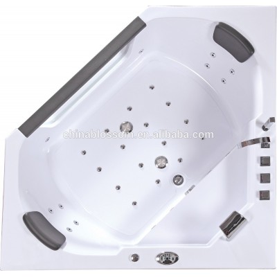 2 Person Hydro Massage Bathtub With Air Bubble Heater System