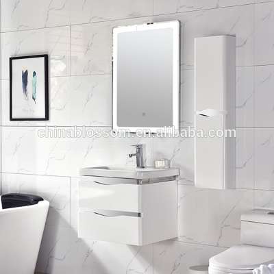 Hangzhou White PVC Corner Furniture Waterproof Bathroom Cabinet